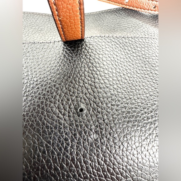 Fossil Black Pebbled Leather Small Crossbody Bag Brown Leather Trim shs1938 - Picture 12 of 12